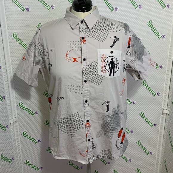 Middle Of Beyond Button Down Shirt DEVO Duty Now For The Future MOB Mens XL - Picture 1 of 4